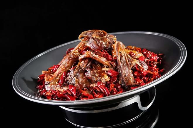 Braised Duck Head (卤味鸭头)